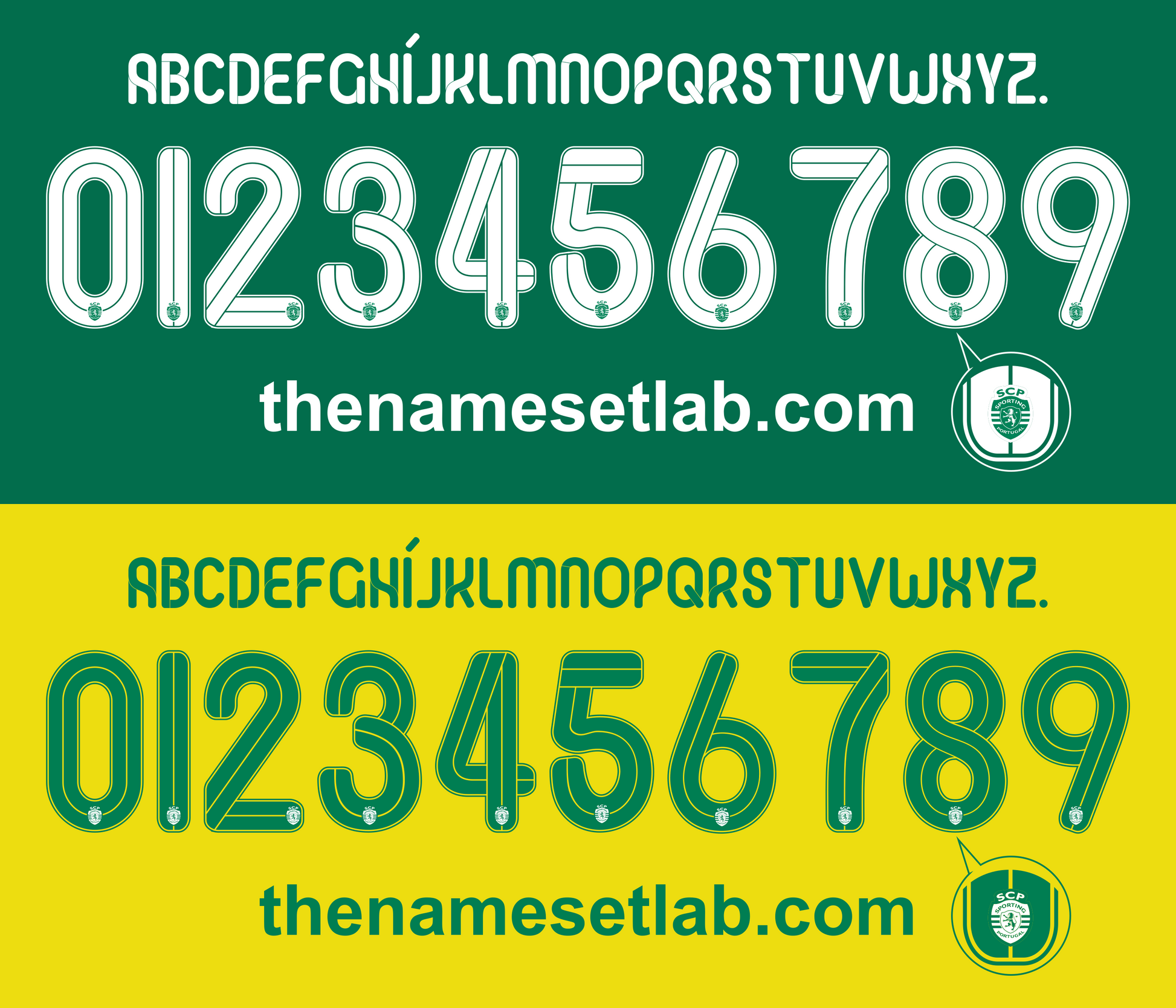 Sporting Lisbon 2014–2015 Nameset Mockup