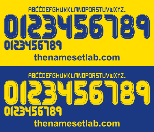 Sweden 2006 Football Nameset AI Vector File