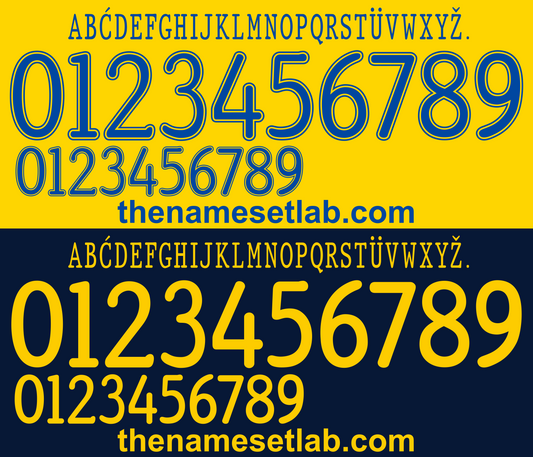 Sweden 2012 Football Nameset AI Vector File