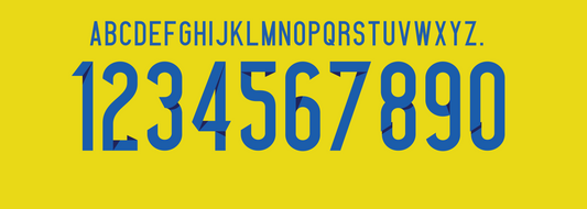 Sweden 2014 Football Nameset AI Vector File