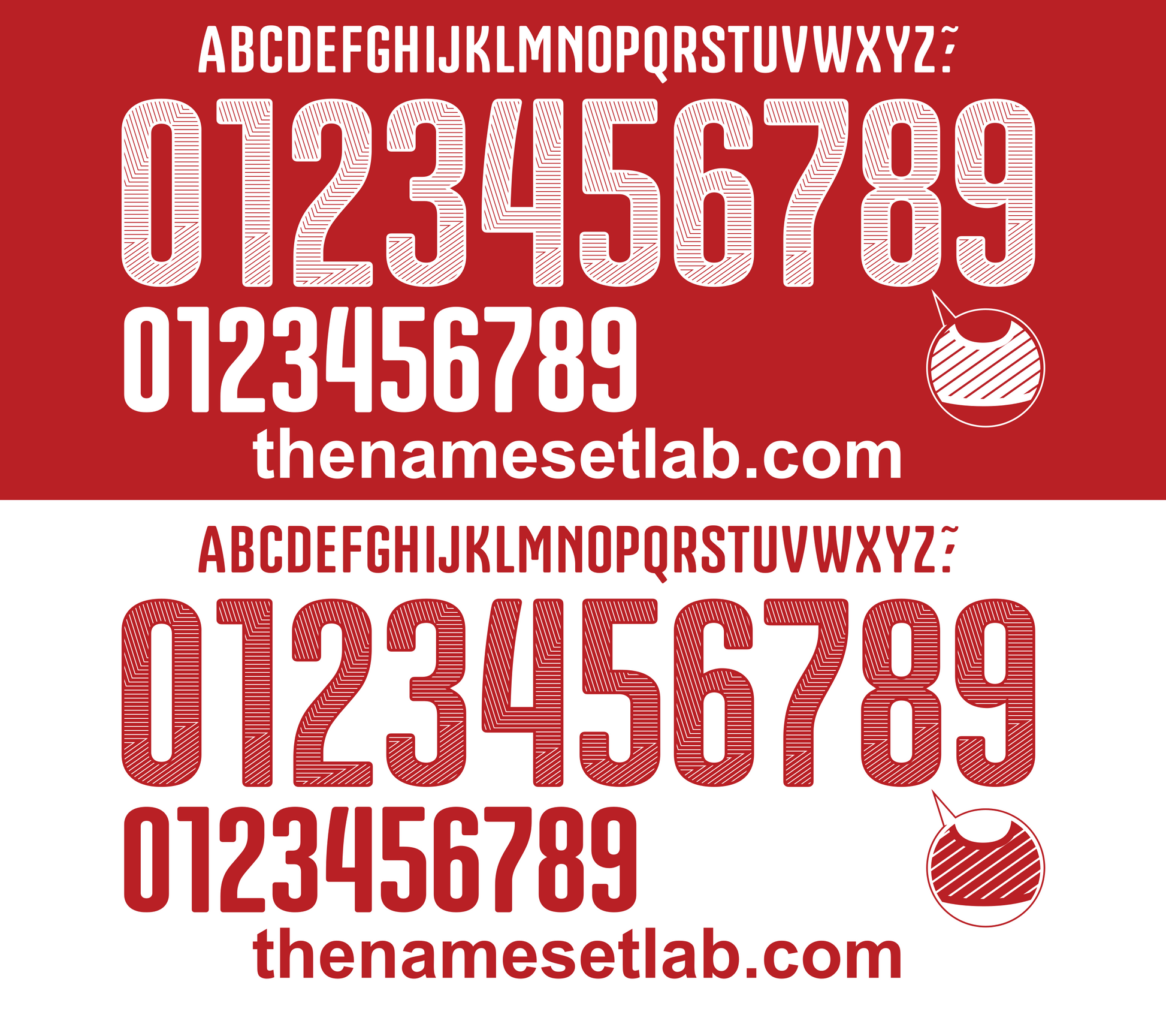 Switzerland 2014 football nameset World Cup 2014 font vector file
