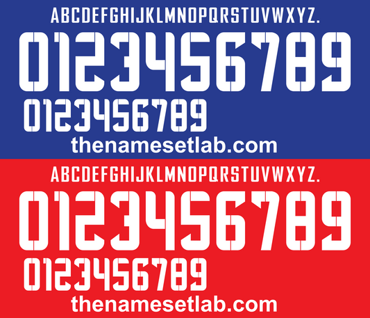 Thailand 2014-2016 Football Nameset AI Vector File