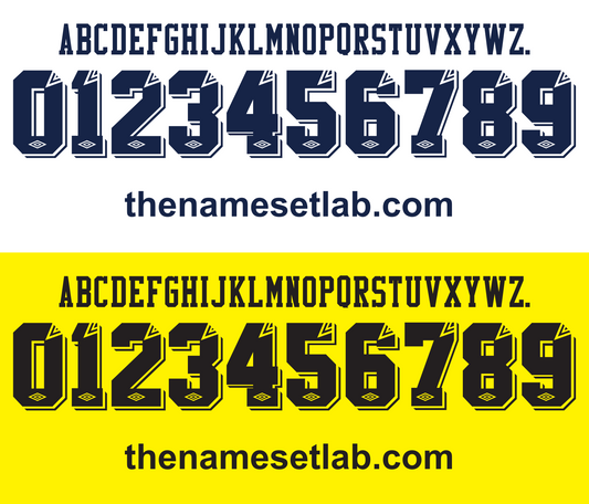Tottenham Hotspur 1993-1994 Nameset AI Vector File