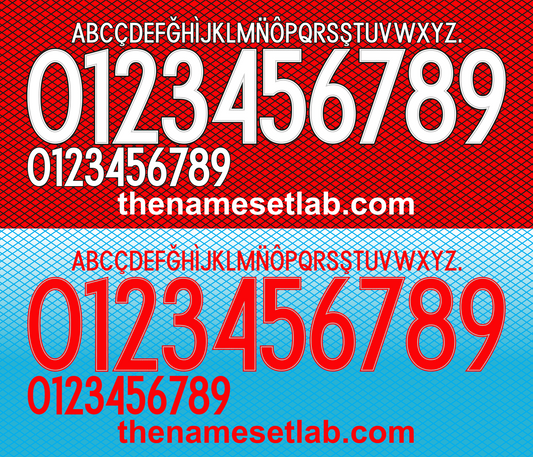 Turkey 2016 Football Nameset AI Vector File