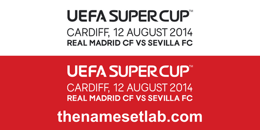 UEFA Super Cup 2014 Match Details preview image showing the vector artwork design for this digital download.