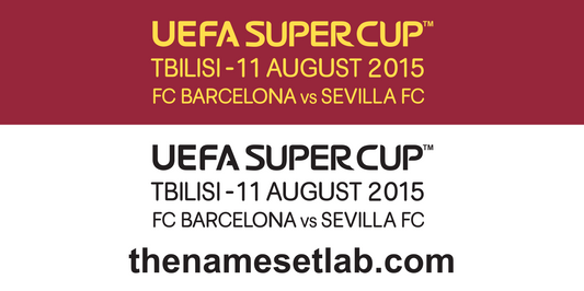 UEFA Super Cup 2015 Match Details preview image showing the vector artwork design for this digital download.