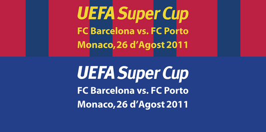 UEFA Super Cup 2011 Match Details preview image showing the vector artwork design for this digital download.
