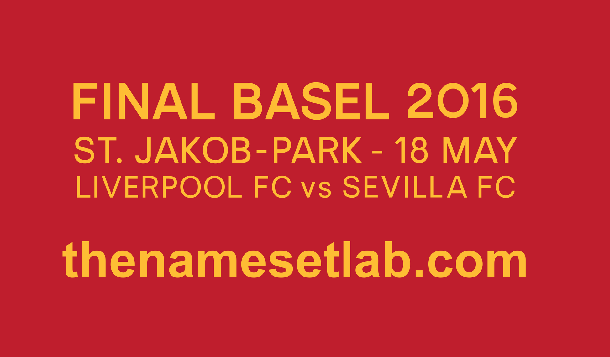 Europa League Final 2015–16 Liverpool Match Details preview image showing the vector artwork design for this digital download.