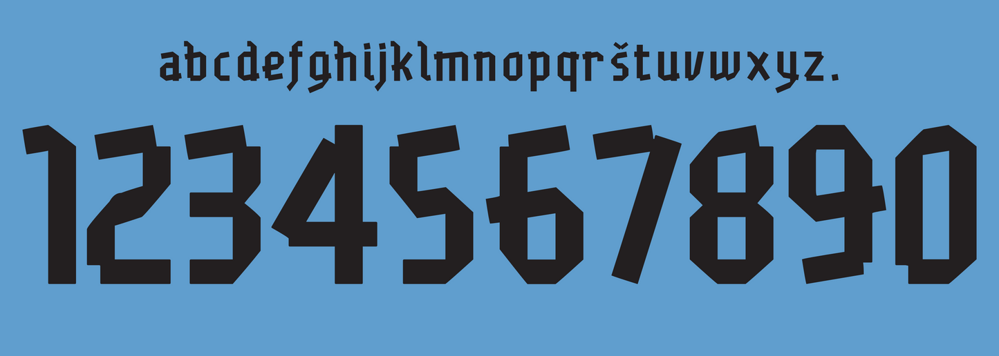 Uruguay 2012-2013 Football Nameset AI Vector File