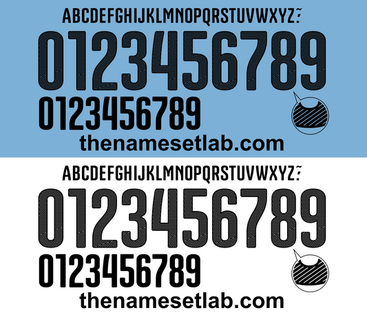Uruguay 2014 Football Nameset AI Vector File