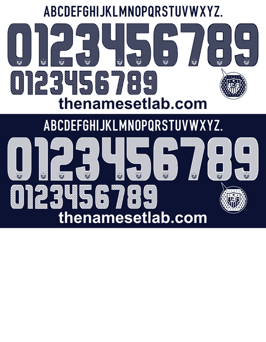 USA 2010 Football Nameset AI Vector File