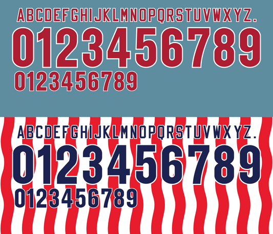 USA 1994 Football Nameset AI Vector File