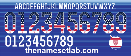 USA ID 2015 Football Nameset AI Vector File