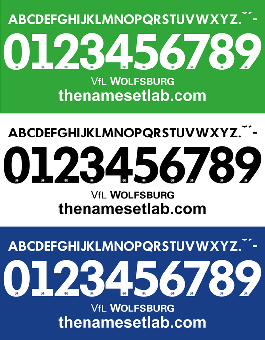 Wolfsburg 2014-2015 Nameset AI Vector File