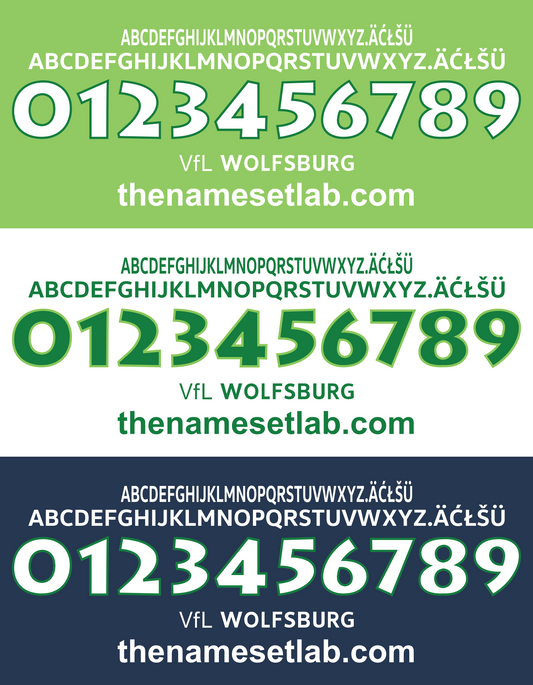 Wolfsburg 2016-2017 Nameset AI Vector File