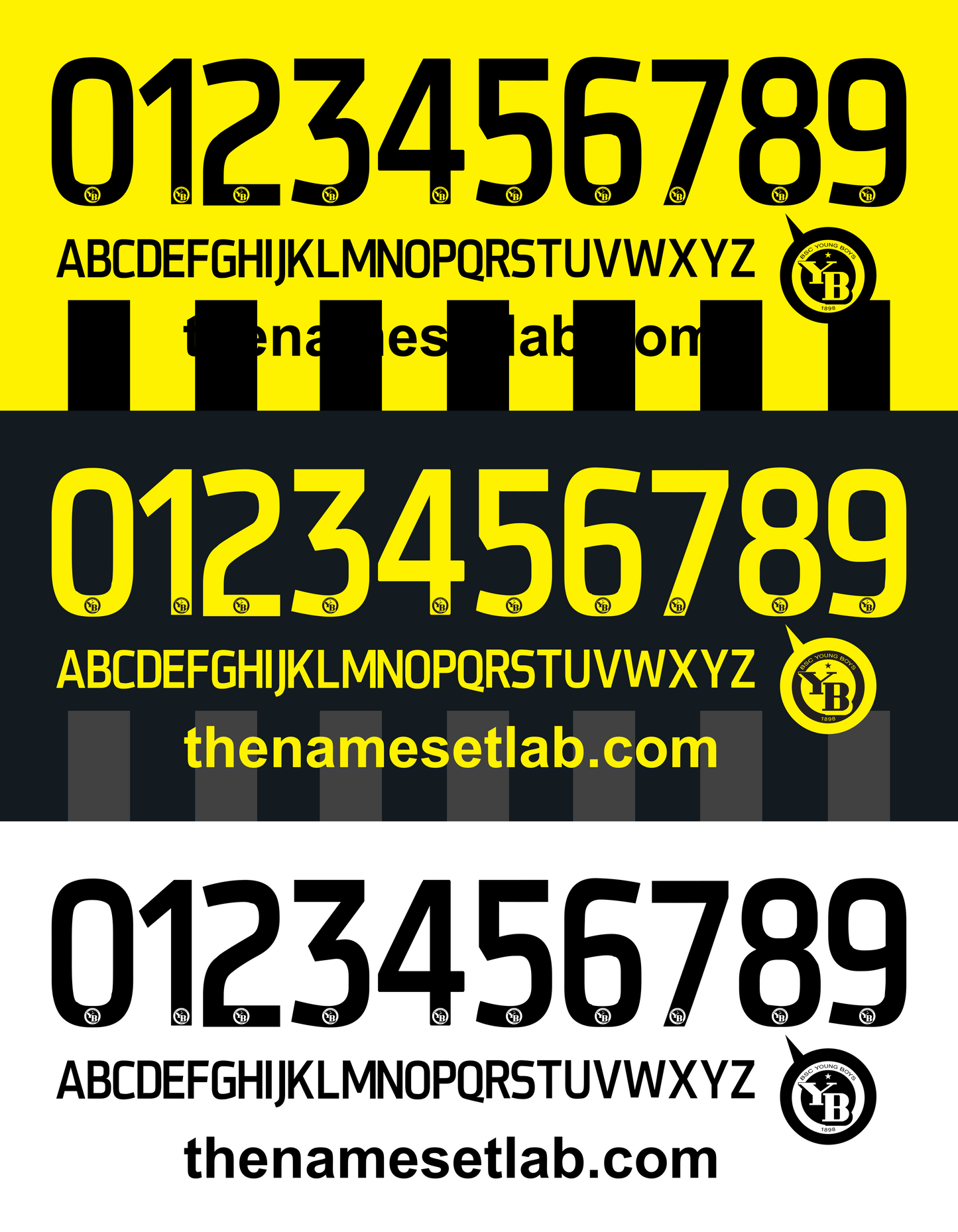 Young Boys 2014–2015 Nameset Mockup
