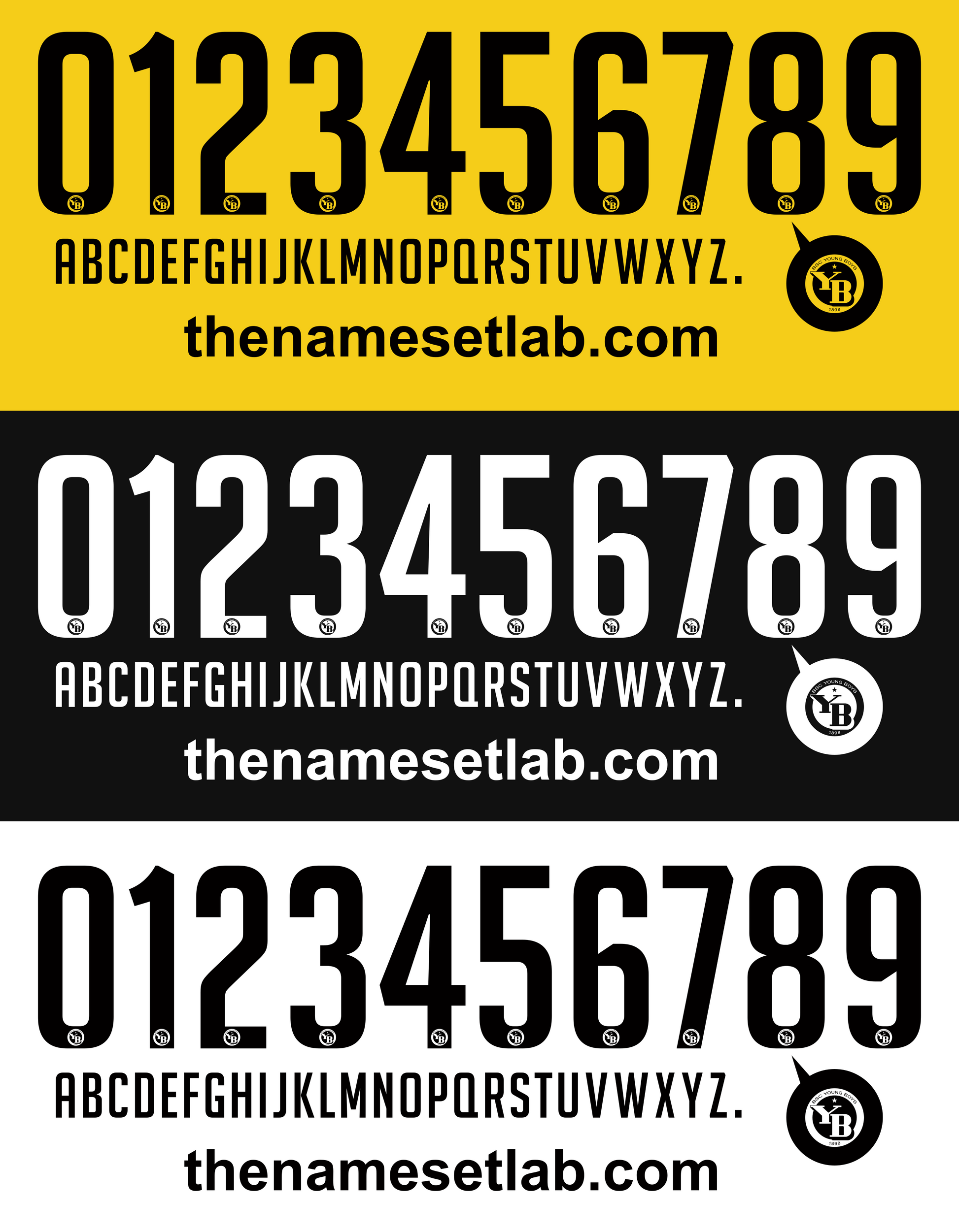 Young Boys 2016–2017 Nameset Mockup